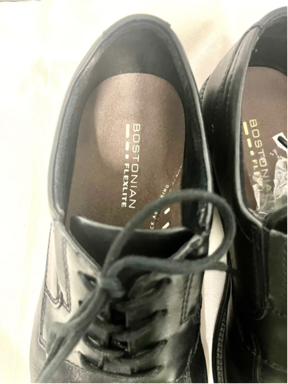 Bostonian Flexlite Ipswich Black Lace up Leather Loafers men's size 10M US
